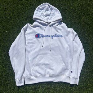 White Champion sportswear Embroidered logo Streetwear
